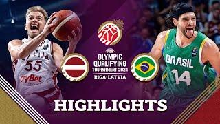 Final Latvia  vs Brazil   Highlights  FIBA OQT 2024 Latvia
