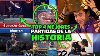 TOP 4 MEJORES PARTIDAS DE LA HISTORIA del CLASH ROYALE    DrekzeNN