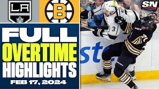 Los Angeles Kings at Boston Bruins  FULL Overtime Highlights - February 17 2024