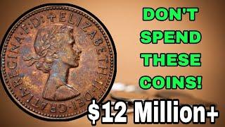 Top 6 MOST VALUABLE UK HALF PENNY RARE ONE PENNY COINS WORTH A LOT OF MONEY -COINS Worth money