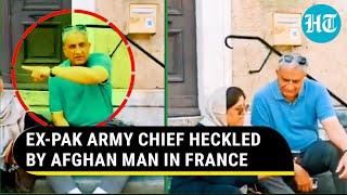 Ex-Pak Army Chief humiliated in France Afghan citizen abuses Bajwa in viral video  Watch