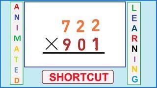 3 digit multiplication Shortcut  Fast Mental calculation steps  Shortcut world Part-8 OnlineCSK 