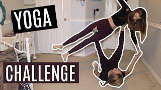 YOGA CHALLENGE w my twin Pt. 2  GONE WRONG