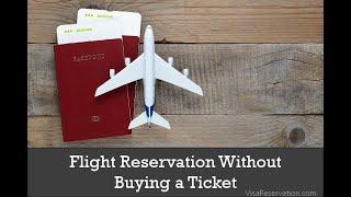How to book a dummy flight ticket reservation and hotel booking for visa without paying full