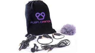 Purple Panda lavalier lapel mic un-boxing and review.