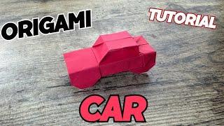 ORIGAMI CAR TUTORIAL STEP BY STEP  DIY PAPER CAR ORIGAMI WORLD FOLDING  CREATE YOUR OWN PAPER CAR