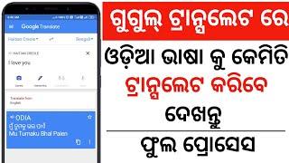 How to translate Odia to English in Google   English to Odia in Google translator  Google translat