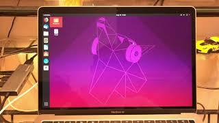 Ubuntu 19 Virtual Machine Running on a 2018 Macbook Air