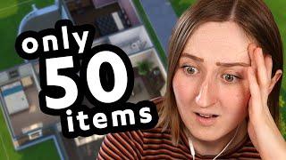 Can I build an ENTIRE Sims house with only 50 items?