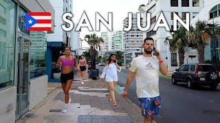  San Juan Puerto Rico Condado Walking Tour  Where the Rich Come to Play 4K