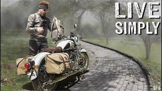 How to Live Simply Motorcycle Adventure  brewing a cup of coffee in nature