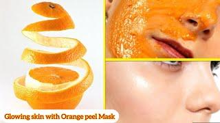 Glowing skin Skin whitening with Orange peel mask to remove wrinkles permanently #vitamincforface