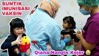 QIANA NANGIS KEJER  MAU DISUNTIK VAKSIN HEPATITIS ANAK   QIFA AGUNG