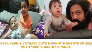 Ayra Yash & Yatharv Yash All Cute & Funny Moments Video of 2024 with Yash & Radhika Pandit  RMN