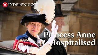 Princess Anne in hospital with concussion after ‘being kicked by horse’