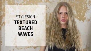 How To Textured Beach Waves Hairstyle  StyleSign  Goldwell Education Plus