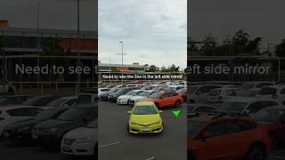 Reverse Parking inside a Parking Lot using 45 Degree Technique #drivingtips