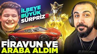 İLBEYE BÜYÜK SÜRPRİZ  ALTIN FİRAVUNUNU FULLEYİP KOENİGSEGG ALDIM  PUBG MOBILE