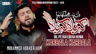 Nohay 2023  DIL PE HAI LIKHA HUA KARBALA  Mohammed Abbas Karim Noha 2023  Nohay 20231445