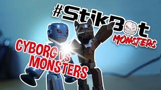 Stikbot Battle Cyborg  VS Monsters 