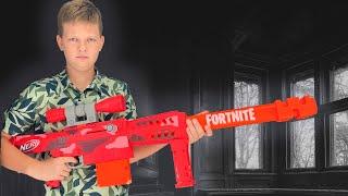 ОБЗОР НА ТЯЖЕЛУЮ СНАЙПЕРКУ НЕРФ ФОРТНАЙТ ХЭВИ  Nerf Fortnite HEAVY SR NERF  REVIEW