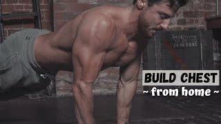 BUILD CHEST FROM HOME  Push Ups Only  Rowan Row