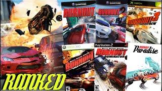 Ranking EVERY Burnout Game From WORST TO BEST Top 8 Games