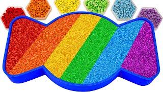 Satisfying Video l How To Make Sweet Rainbow Candy Bathtub With Glitter Slime l Best Of Yo Yo Idea