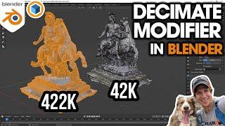 BETTER PERFORMANCE in Blender with the Decimate Modifier