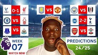 PREMIER LEAGUE WEEK 7 PREDICTIONS  202425 PREMIER LEAGUE PREDICTIONS