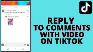 How to reply to a comment with a video on someone elses tiktok