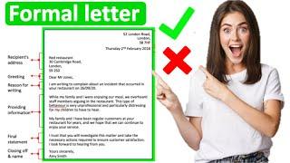 How to write a formal letter   All you need to know