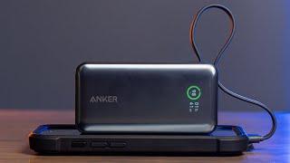 Fast Portable 30 Watt Charging Anker Nano Power Bank with Built in USB C Cable Review