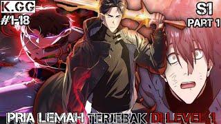 FULL 7 JAM ++  PRIA LEMAH TERJEBAK DI LEVEL 1  ALUR CERITA MANHWA OVERPOWER