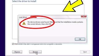 No device drivers were found Error Install windows 11  10  7  8  Fix no device driver were found
