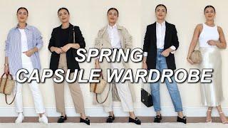 SPRING CAPSULE WARDROBE  25 CASUAL CHIC OUTFITS IDEAS