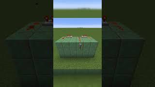 2x2 Piston Door Flush  Hidden #minecraft #tutorial #redstone #doors #pistons #shorts