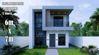Small House Design  Modern House 2 Storey   6m x 7m with 3 Bedroom