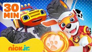 PAW Patrol Super Hero Rescues w Blaze and the Monster Machines  30 Minute Compilation  Nick Jr.