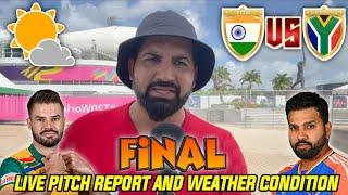 Weather update Barbados pitch & match report  India vs South Africa Final of T20 WC who will win?