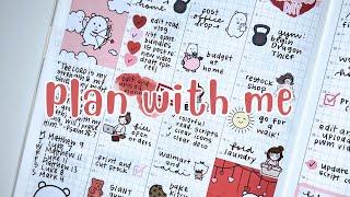 Hobonichi Cousin Memory Plan With Me • All the Red and Pink