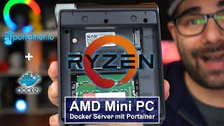 AMD Ryzen Mini-PC Docker Server mit Portainer Benutzeroberfläche Tutorial4K