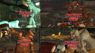 Mokujin humiliating Charecters with their own Win poses   Tekken 5 Dark Resurrection