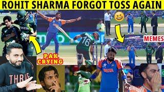 NASEEM SHAH CRYING  SIRAJ HITTING RIZWAN  ROHIT FORGETS COIN  IND VS PAK T20 WC 2024 HIGHLIGHTS