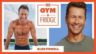 Glen Powell Shows Off His Gym & Fridge  Gym & Fridge  Mens Health