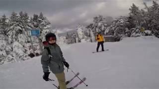 Okemo Mountain Resorts Longest ski trail - Upper & Lower Mountain Road - Dec 2017