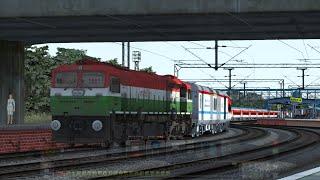 #indiantrains in Train simulator 2016 with #Indian Addons  Bharat steam