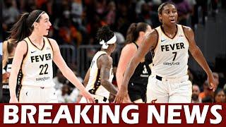 Caitlin Clark interrupts reporter to redirect questions to Fever teammate Aliyah Boston