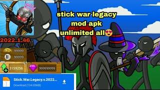 Stick War Legacy MOD apk V2022.1.52 - Unlimited Gold Gems Troops Upgrade Point - Free Mods