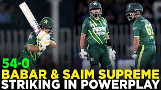 Babar Azam & Saim Ayub Supreme Striking in Powerplay  Pakistan vs New Zealand  PCB  M2E2A
